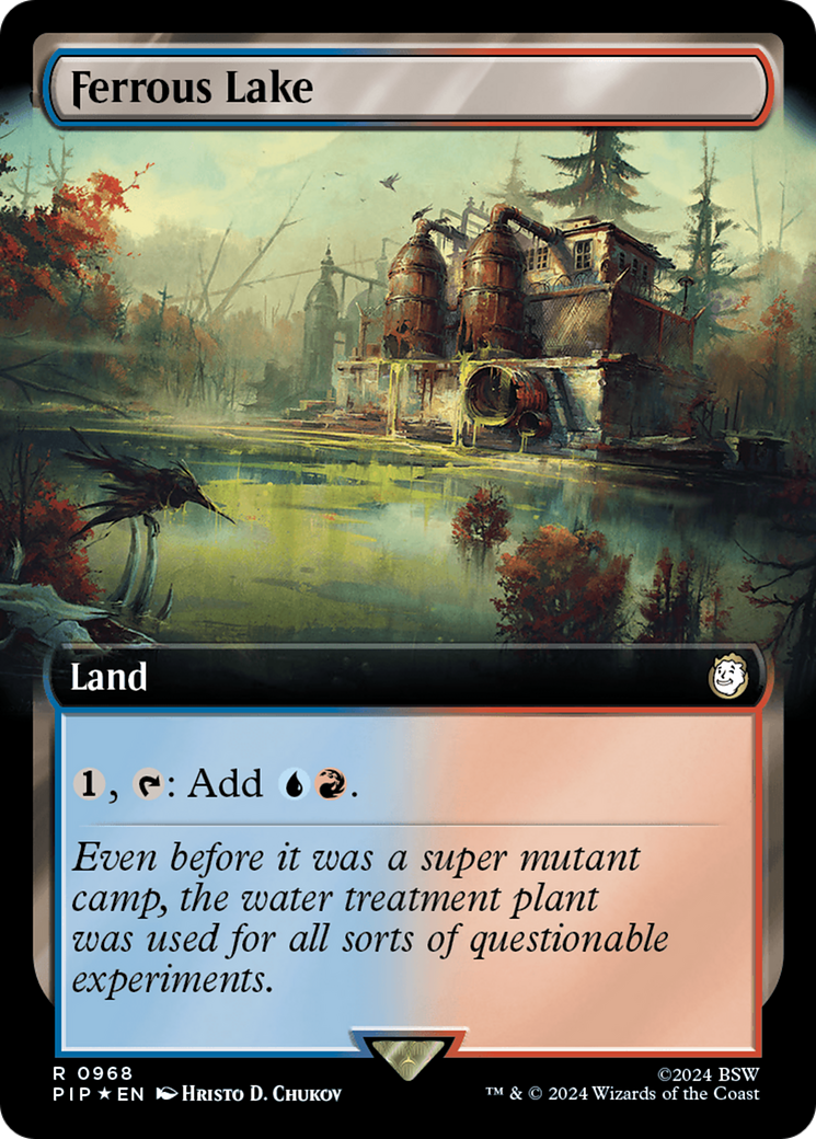 Ferrous Lake (PIP-968) - Fallout: (Extended Art) Foil - Premium MTG Single from Wizards of the Coast - Just $2.67! Shop now at Game Crave Tournament Store