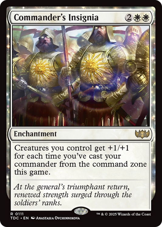 Commander's Insignia (TDC-111) - Tarkir: Dragonstorm Commander: (enchantment) - Premium MTG Single from Wizards of the Coast - Just $0.08! Shop now at Game Crave Tournament Store