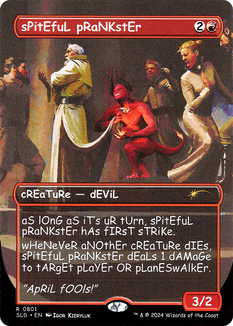 Spiteful Prankster (SLD-801) - Secret Lair Drop Foil - Premium MTG Single from Wizards of the Coast - Just $0! Shop now at Game Crave Tournament Store