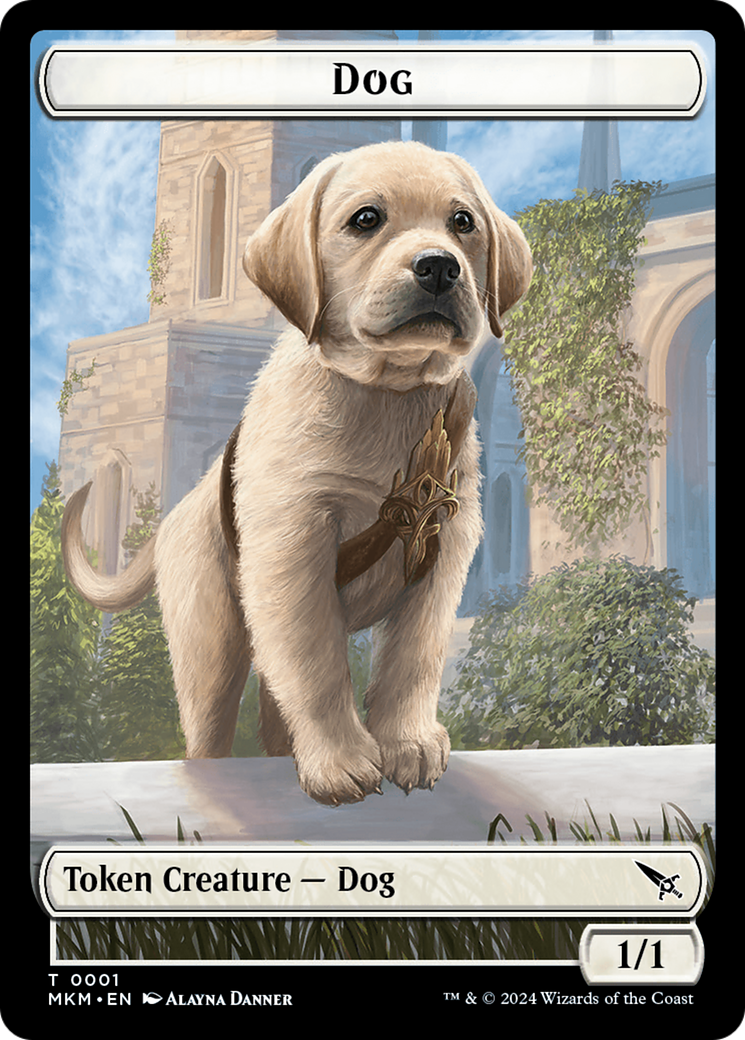 Dog (TMKM-001) - Murders at Karlov Manor Tokens - Premium MTG Single from Wizards of the Coast - Just $0! Shop now at Game Crave Tournament Store