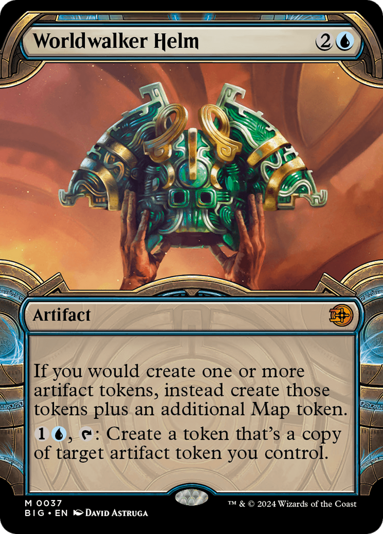 Worldwalker Helm (BIG-037) - The Big Score: (Showcase) (Borderless) Foil - Premium MTG Single from Wizards of the Coast - Just $19.75! Shop now at Game Crave Tournament Store
