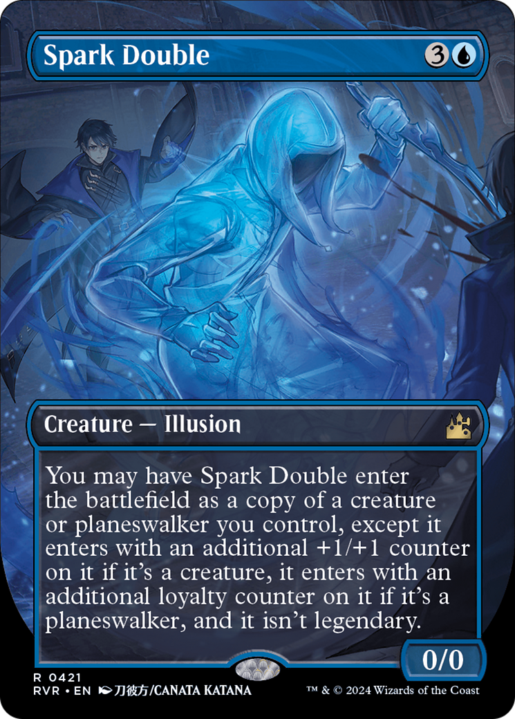 Spark Double (RVR-421) - Ravnica Remastered (Borderless) - Premium MTG Single from Wizards of the Coast - Just $8.23! Shop now at Game Crave Tournament Store