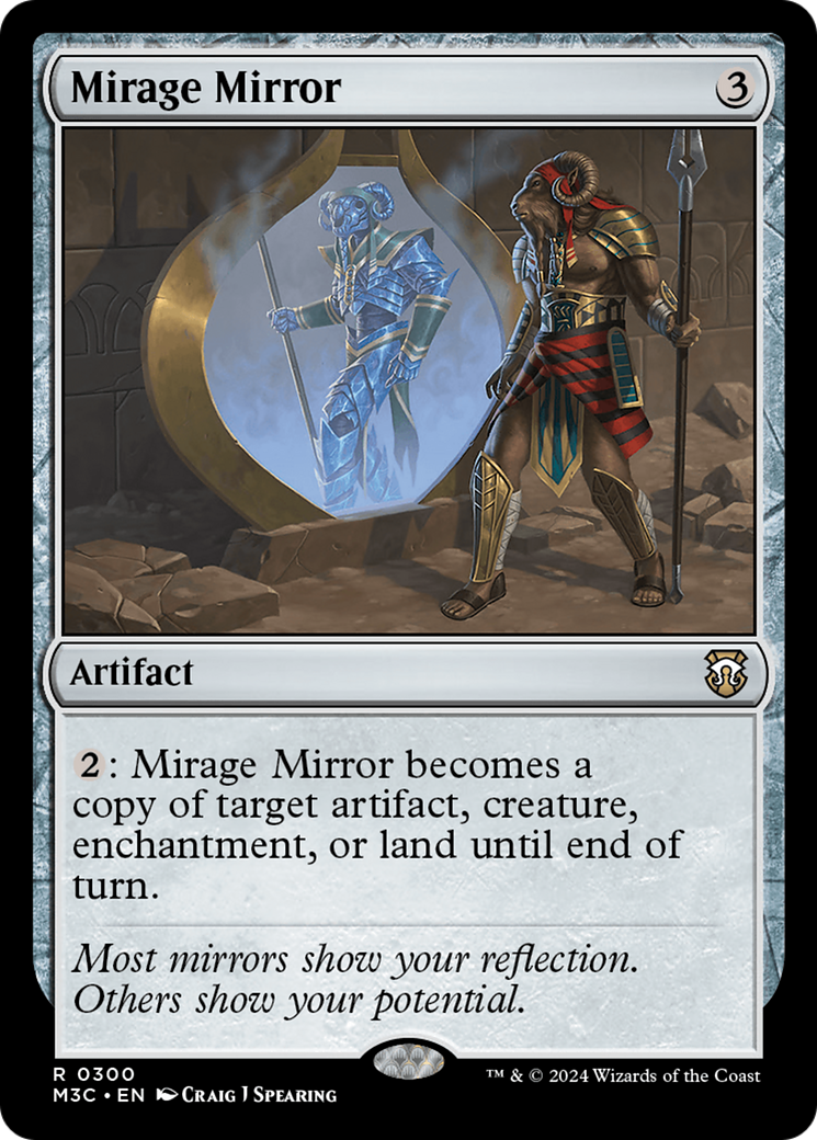 Mirage Mirror (M3C-300) - Modern Horizons 3 Commander Foil - Premium MTG Single from Wizards of the Coast - Just $0.42! Shop now at Game Crave Tournament Store