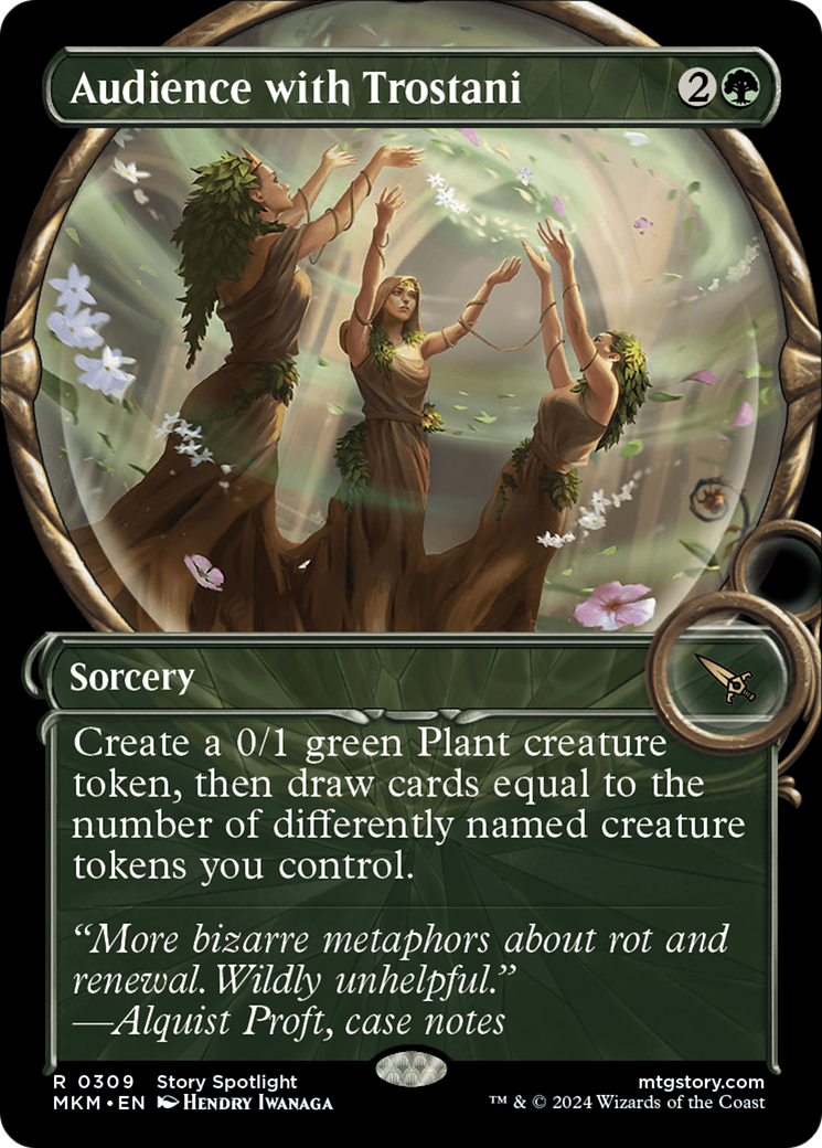 Audience with Trostani (MKM-309) - Murders at Karlov Manor: (Showcase) Foil - Premium MTG Single from Wizards of the Coast - Just $0.25! Shop now at Game Crave Tournament Store