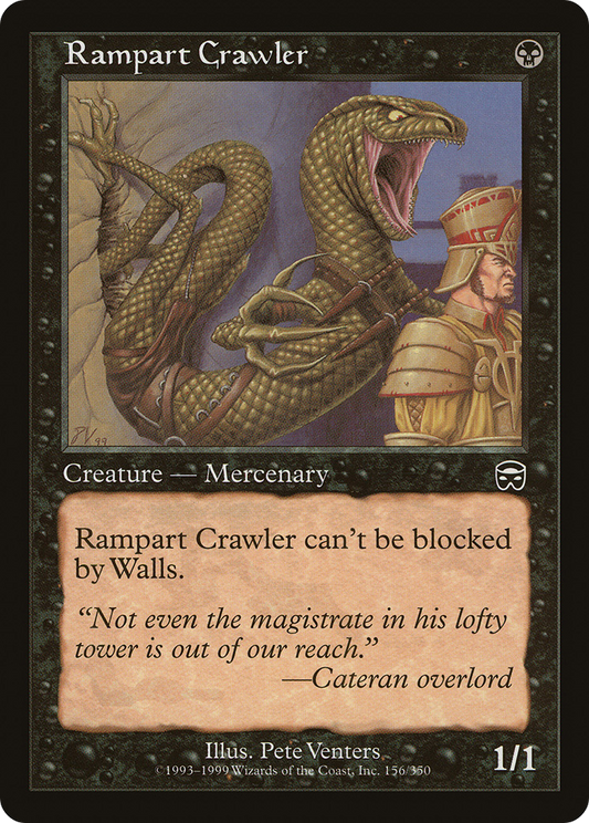 Rampart Crawler (MMQ-156) - Mercadian Masques Foil