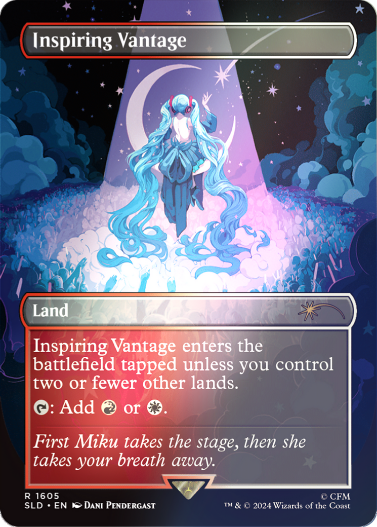 Inspiring Vantage (SLD-1605★) - Secret Lair Drop (Borderless) Foil - Premium MTG Single from Wizards of the Coast - Just $13.98! Shop now at Game Crave Tournament Store