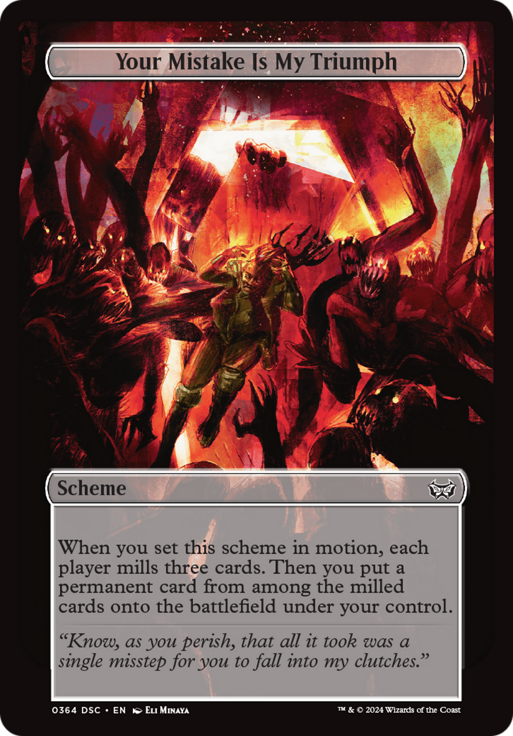 Your Mistake Is My Triumph (DSC-364) - Duskmourn: House of Horror Commander - Premium MTG Single from Wizards of the Coast - Just $0.34! Shop now at Game Crave Tournament Store
