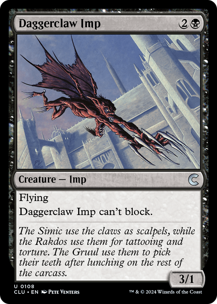Daggerclaw Imp (CLU-108) - Ravnica: Clue Edition - Premium MTG Single from Wizards of the Coast - Just $0.25! Shop now at Game Crave Tournament Store