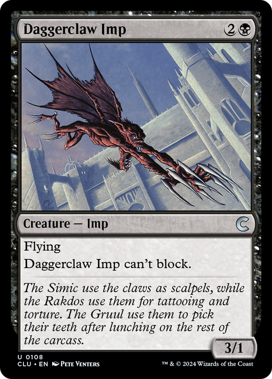 Daggerclaw Imp (CLU-108) - Ravnica: Clue Edition - Premium MTG Single from Wizards of the Coast - Just $0.25! Shop now at Game Crave Tournament Store