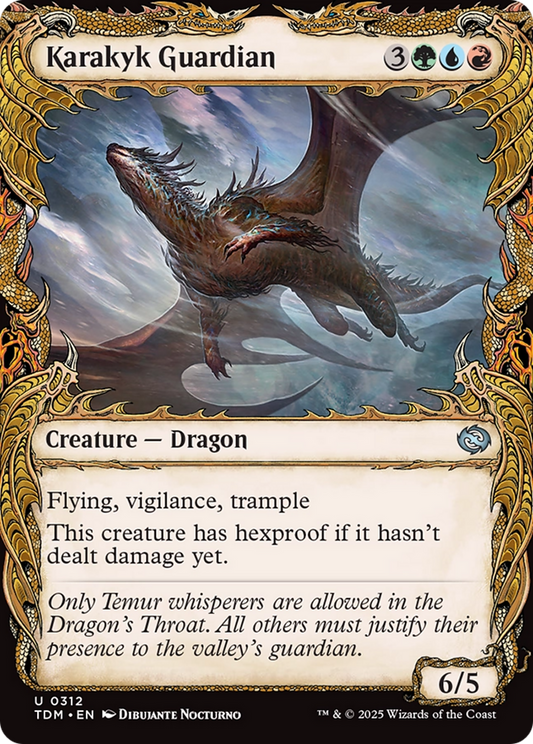 Karakyk Guardian (TDM-312) - Tarkir: Dragonstorm: (Showcase) - Premium MTG Single from Wizards of the Coast - Just $0.08! Shop now at Game Crave Tournament Store