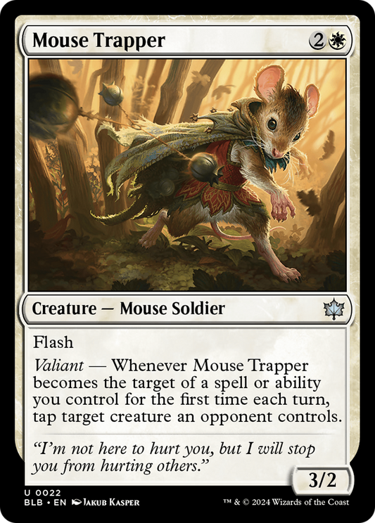 Mouse Trapper (BLB-022) - Bloomburrow - Premium MTG Single from Wizards of the Coast - Just $0.25! Shop now at Game Crave Tournament Store