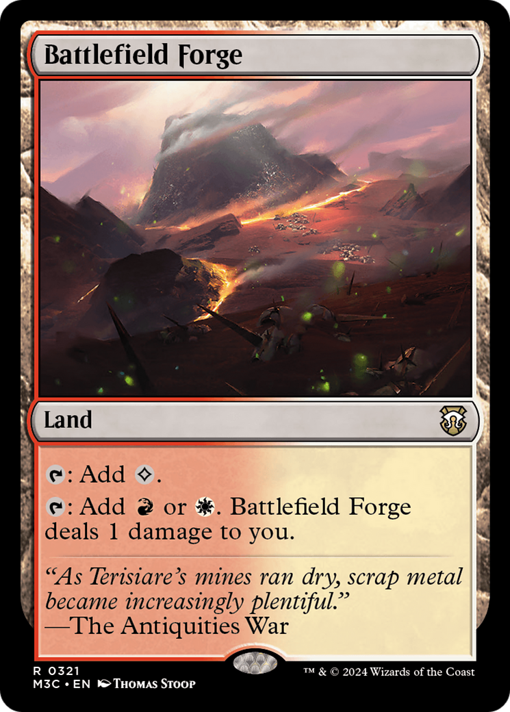 Battlefield Forge (M3C-321) - Modern Horizons 3 Commander Foil - Premium MTG Single from Wizards of the Coast - Just $0.84! Shop now at Game Crave Tournament Store