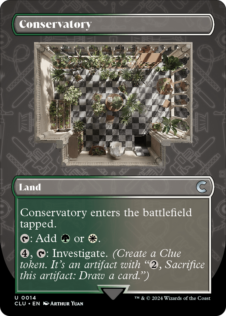 Conservatory (CLU-014) - Ravnica: Clue Edition (Borderless) - Premium MTG Single from Wizards of the Coast - Just $0.25! Shop now at Game Crave Tournament Store