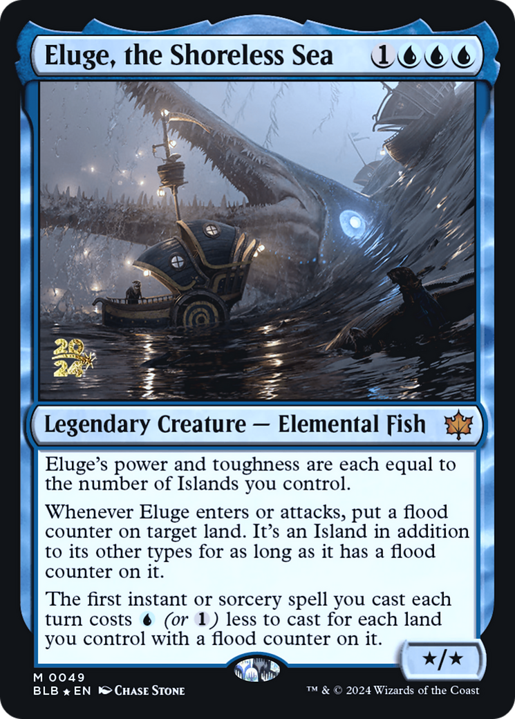 Eluge, the Shoreless Sea (PBLB-49S) - Bloomburrow Promos Foil - Premium MTG Single from Wizards of the Coast - Just $3.21! Shop now at Game Crave Tournament Store
