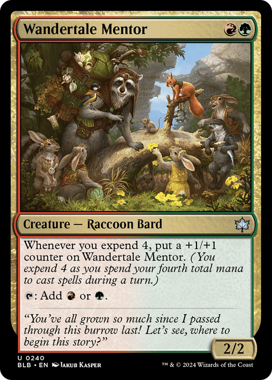 Wandertale Mentor (BLB-240) - Bloomburrow - Premium MTG Single from Wizards of the Coast - Just $0.25! Shop now at Game Crave Tournament Store