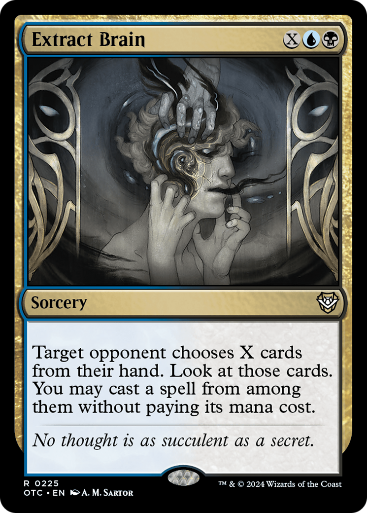 Extract Brain (OTC-225) - Outlaws of Thunder Junction Commander - Premium MTG Single from Wizards of the Coast - Just $0.25! Shop now at Game Crave Tournament Store