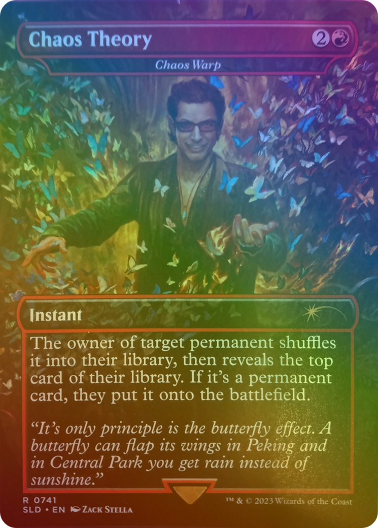 Chaos Warp (SLD-741★) - Secret Lair Drop / Chaos Theory (Borderless) Foil - Premium MTG Single from Wizards of the Coast - Just $16.13! Shop now at Game Crave Tournament Store