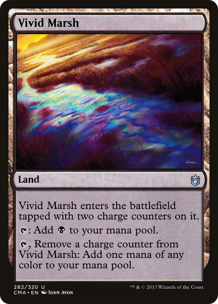 Vivid Marsh (CMA-282) - Commander Anthology - Premium MTG Single from Wizards of the Coast - Just $0.48! Shop now at Game Crave Tournament Store