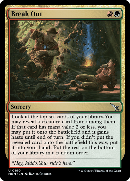 Break Out (MKM-190) - Murders at Karlov Manor - Premium MTG Single from Wizards of the Coast - Just $0.26! Shop now at Game Crave Tournament Store