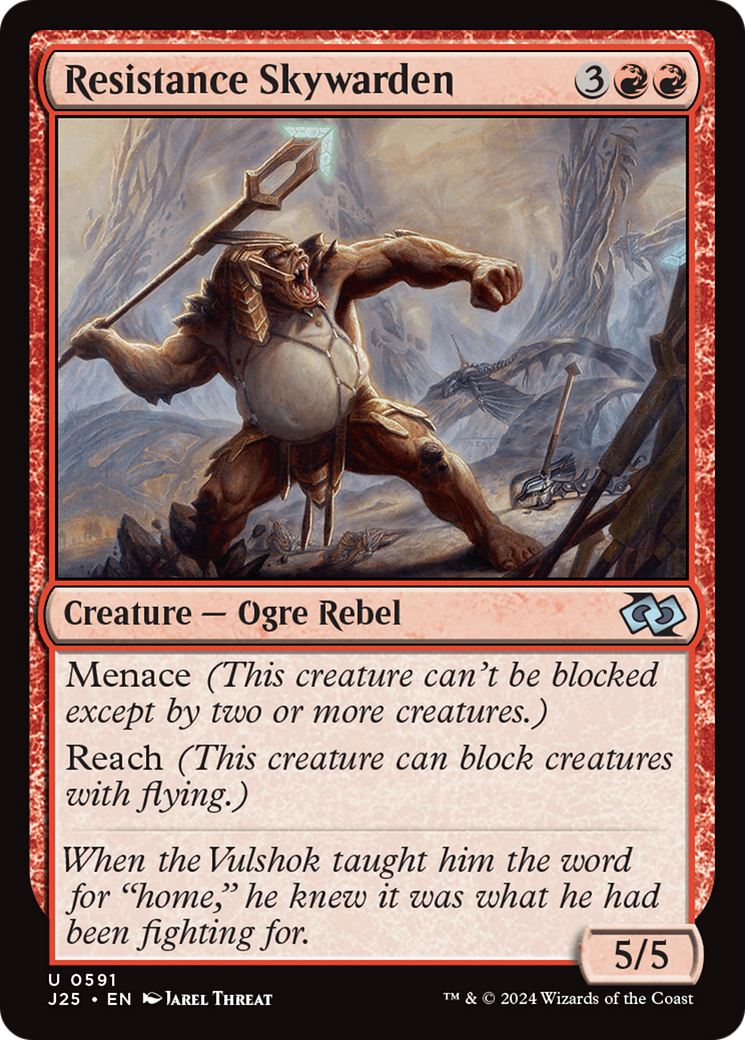 Resistance Skywarden (J25-591) - Foundations Jumpstart - Premium MTG Single from Wizards of the Coast - Just $0.25! Shop now at Game Crave Tournament Store
