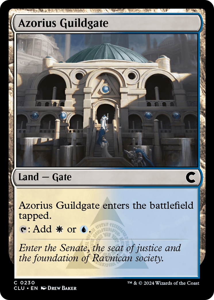 Azorius Guildgate (CLU-230) - Ravnica: Clue Edition - Premium MTG Single from Wizards of the Coast - Just $0.25! Shop now at Game Crave Tournament Store
