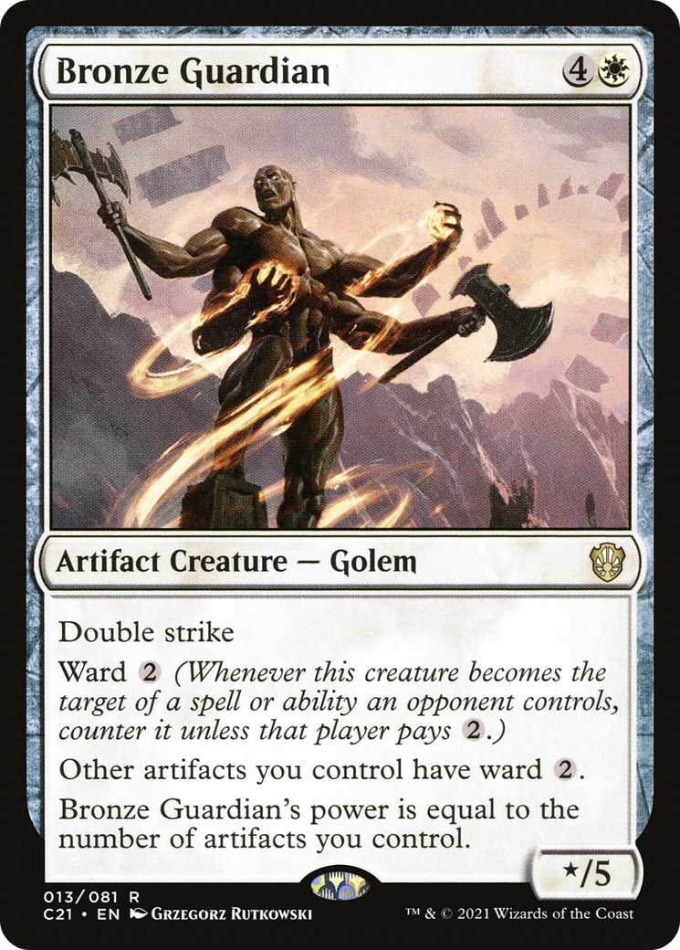 Bronze Guardian (C21-013) - Commander 2021 - Premium MTG Single from Wizards of the Coast - Just $2.70! Shop now at Game Crave Tournament Store
