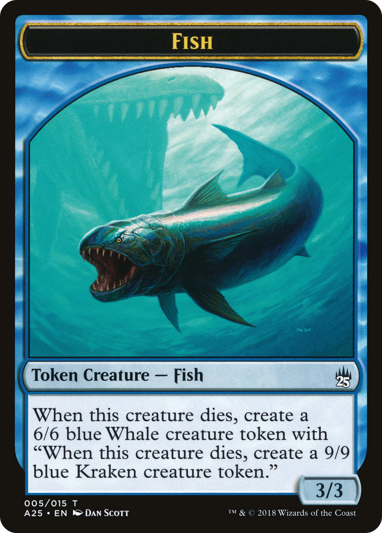 Fish // Kraken (TA25-05★) - Masters 25 Tokens - Premium MTG Single from Wizards of the Coast - Just $3.12! Shop now at Game Crave Tournament Store
