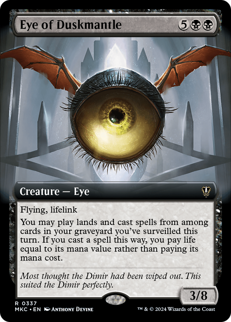 Eye of Duskmantle (MKC-337) - Murders at Karlov Manor Commander: (Extended Art) - Premium MTG Single from Wizards of the Coast - Just $0.26! Shop now at Game Crave Tournament Store