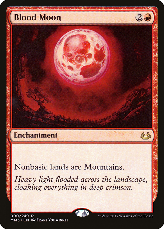Blood Moon (MM3-090) - Modern Masters 2017 - Premium MTG Single from Wizards of the Coast - Just $1.63! Shop now at Game Crave Tournament Store