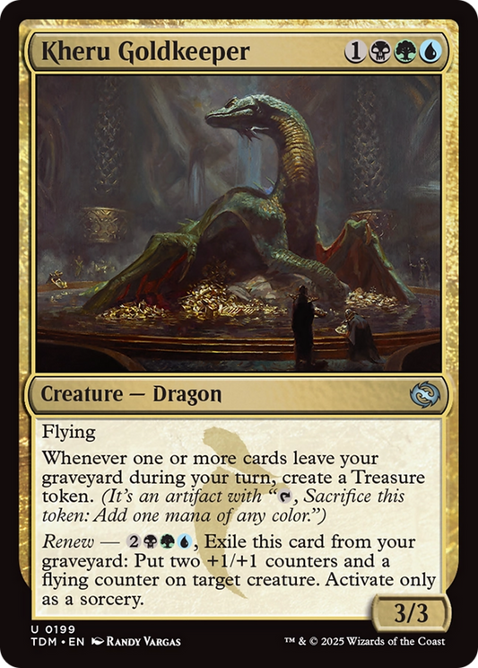 Kheru Goldkeeper (TDM-199) - Tarkir: Dragonstorm Foil - Premium MTG Single from Wizards of the Coast - Just $0.08! Shop now at Game Crave Tournament Store