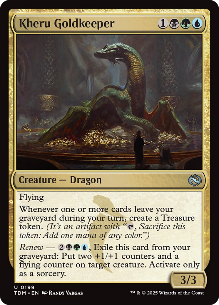 Kheru Goldkeeper (TDM-199) - Tarkir: Dragonstorm - Premium MTG Single from Wizards of the Coast - Just $0.08! Shop now at Game Crave Tournament Store