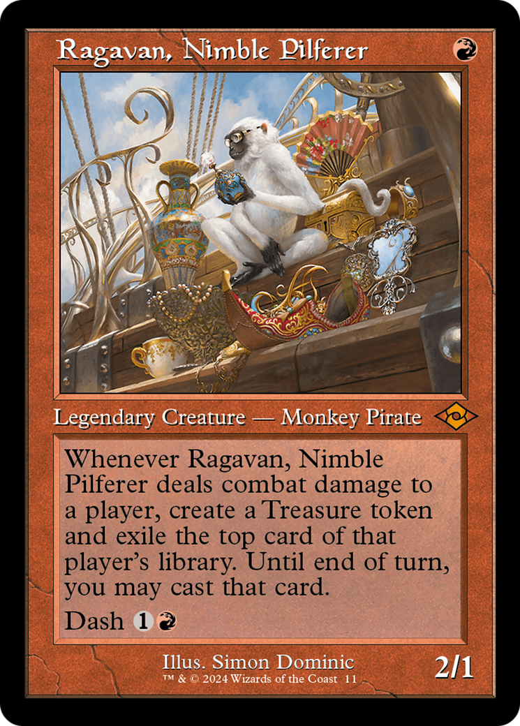 Ragavan, Nimble Pilferer (Retro Frame) (MH2-011) - Modern Horizons 2 Timeshifts Foil