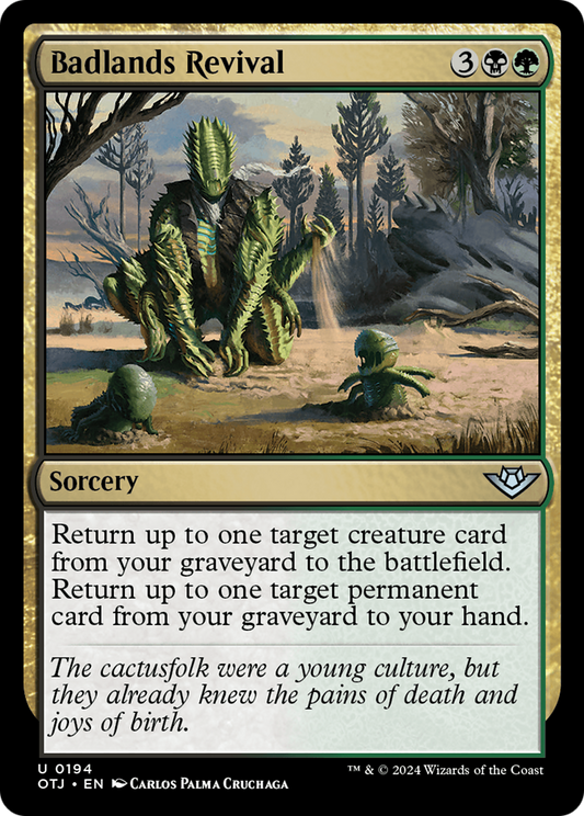 Badlands Revival (OTJ-194) - Outlaws of Thunder Junction - Premium MTG Single from Wizards of the Coast - Just $0.25! Shop now at Game Crave Tournament Store