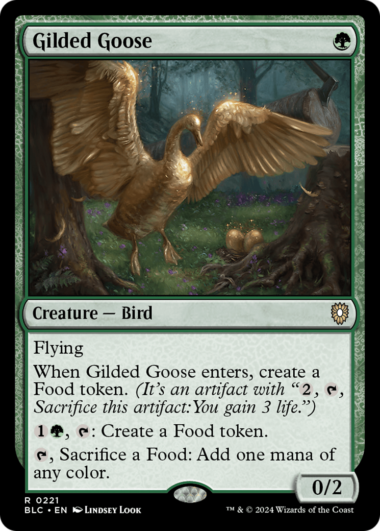 Gilded Goose (BLC-221) - Bloomburrow Commander - Premium MTG Single from Wizards of the Coast - Just $0.31! Shop now at Game Crave Tournament Store
