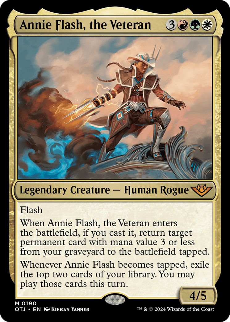 Annie Flash, the Veteran (OTJ-190) - Outlaws of Thunder Junction - Premium MTG Single from Wizards of the Coast - Just $0.26! Shop now at Game Crave Tournament Store