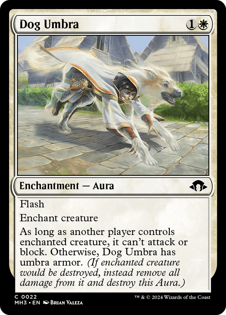 Dog Umbra (MH3-022) - Modern Horizons 3 - Premium MTG Single from Wizards of the Coast - Just $0.25! Shop now at Game Crave Tournament Store