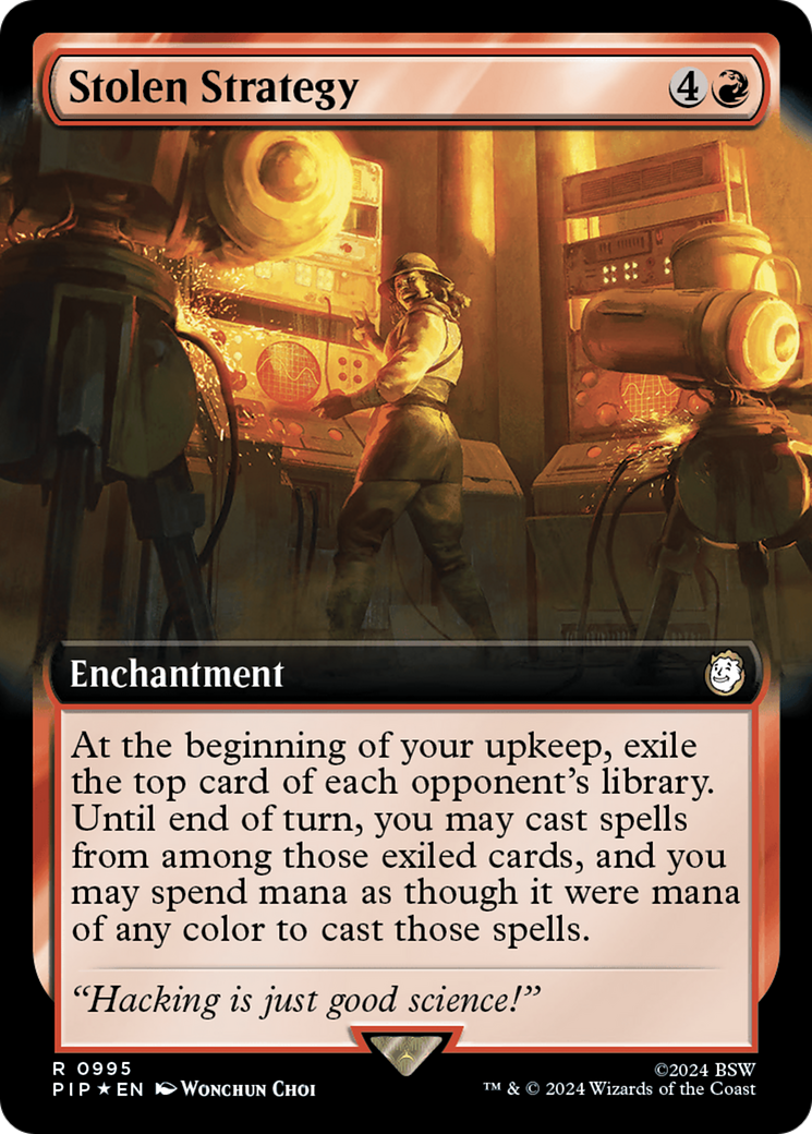 Stolen Strategy (PIP-995) - Fallout: (Extended Art) Foil - Premium MTG Single from Wizards of the Coast - Just $1.86! Shop now at Game Crave Tournament Store