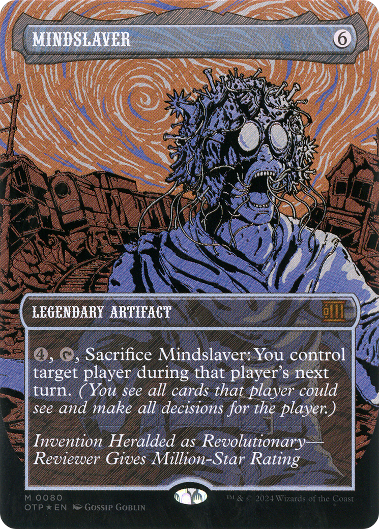 Mindslaver (OTP-080) - Breaking News (Borderless) Foil - Premium MTG Single from Wizards of the Coast - Just $18.14! Shop now at Game Crave Tournament Store