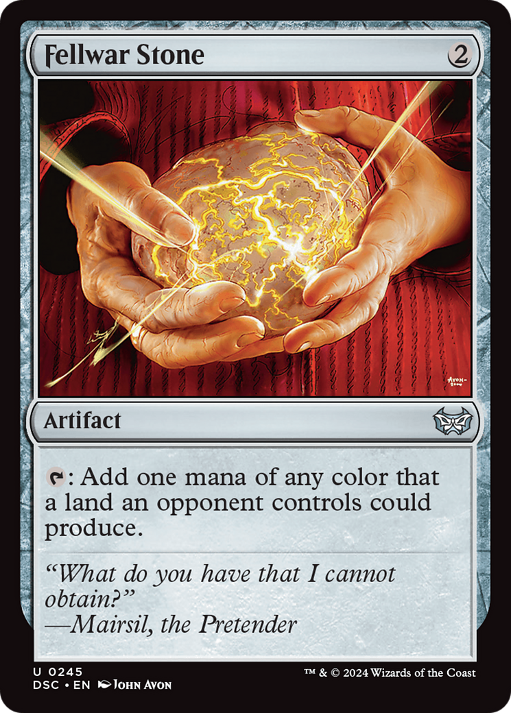 Fellwar Stone (DSC-245) - Duskmourn: House of Horror Commander - Premium MTG Single from Wizards of the Coast - Just $0.71! Shop now at Game Crave Tournament Store