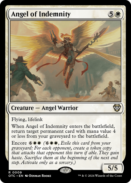 Angel of Indemnity (OTC-009) - Outlaws of Thunder Junction Commander - Premium MTG Single from Wizards of the Coast - Just $2.19! Shop now at Game Crave Tournament Store