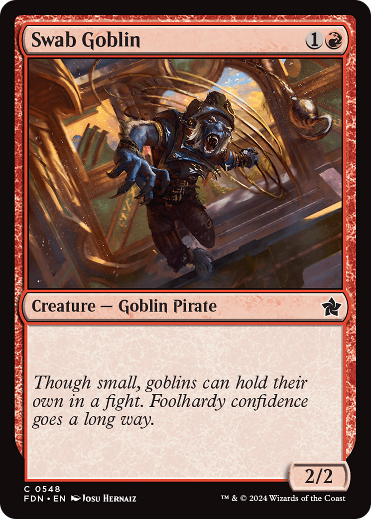 Swab Goblin (FDN-548) - Foundations - Premium MTG Single from Wizards of the Coast - Just $0.25! Shop now at Game Crave Tournament Store