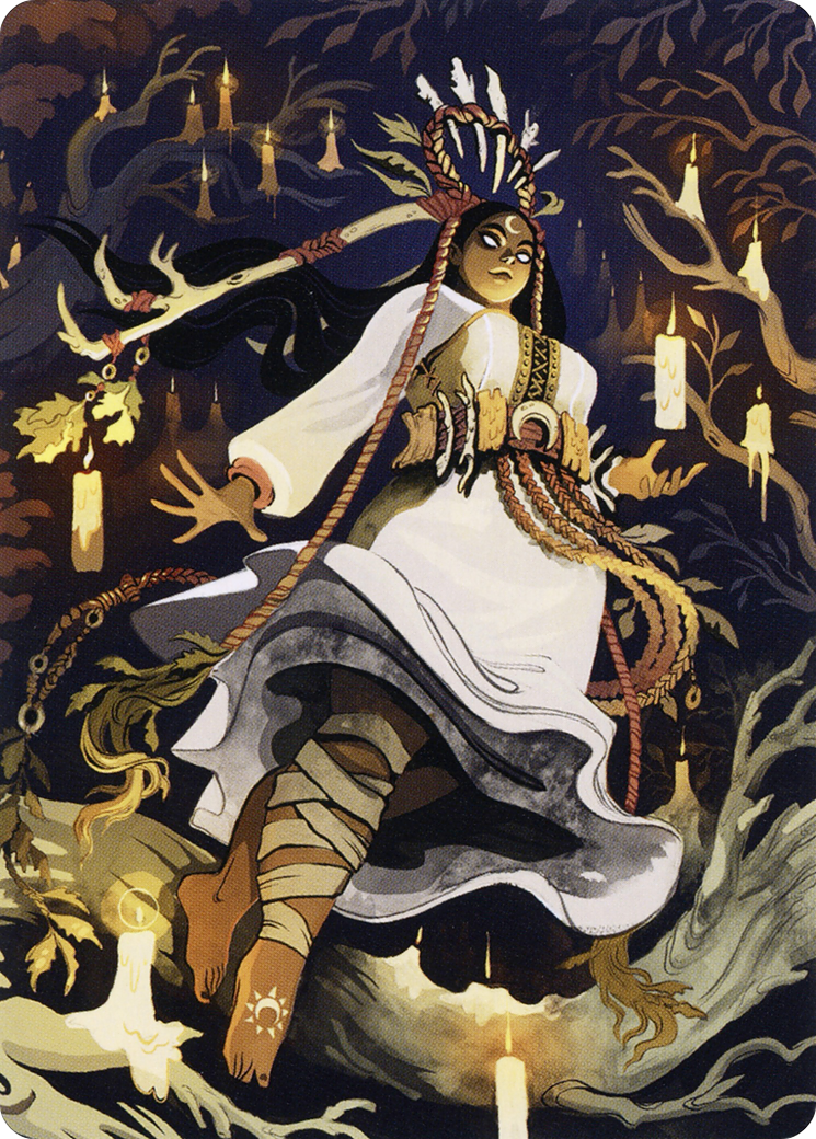 Candlegrove Witch // Candlegrove Witch (AMID-076) - Midnight Hunt Art Series (Borderless) - Premium MTG Single from Wizards of the Coast - Just $0! Shop now at Game Crave Tournament Store
