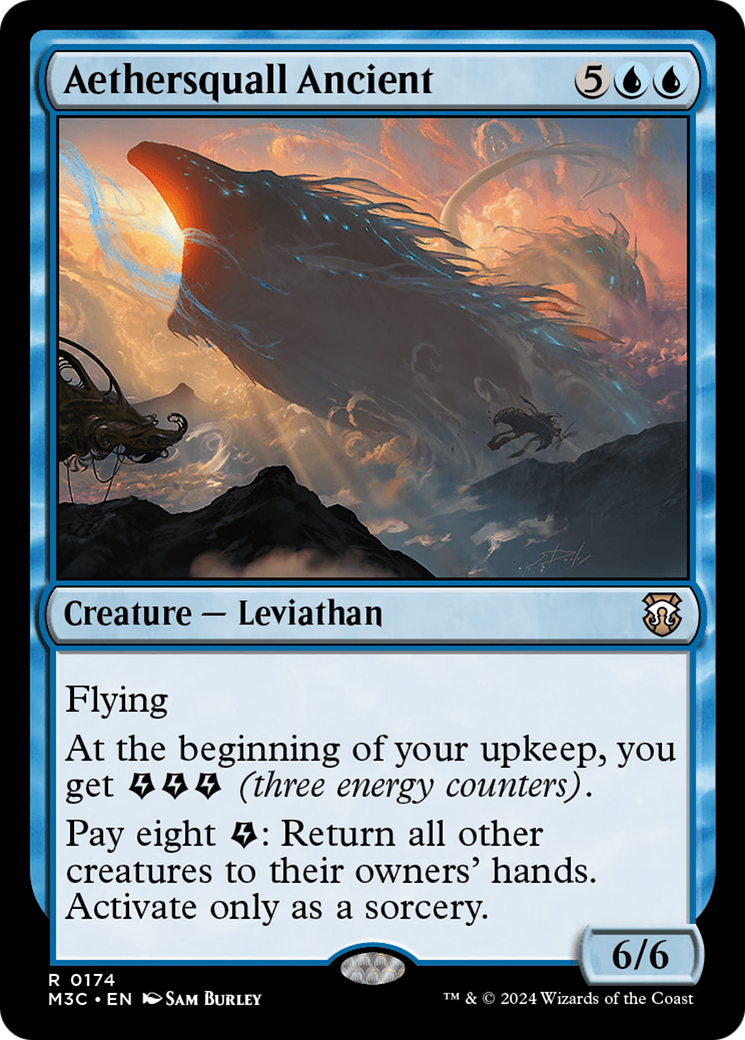 Aethersquall Ancient (M3C-174) - Modern Horizons 3 Commander - Premium MTG Single from Wizards of the Coast - Just $0.25! Shop now at Game Crave Tournament Store