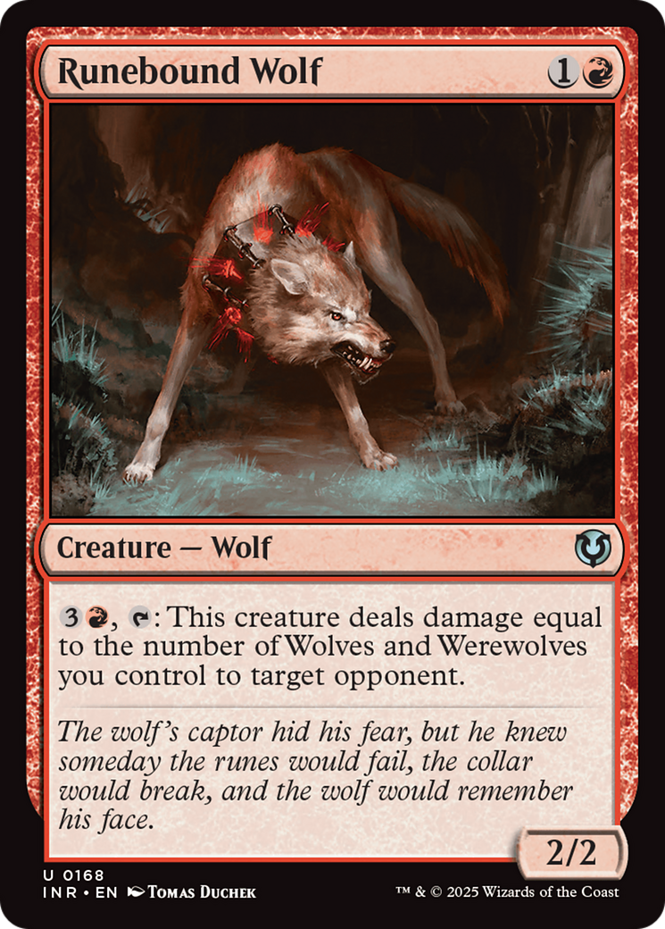 Runebound Wolf (-168) - Innistrad Remastered Foil - Premium MTG Single from Wizards of the Coast - Just $0.26! Shop now at Game Crave Tournament Store