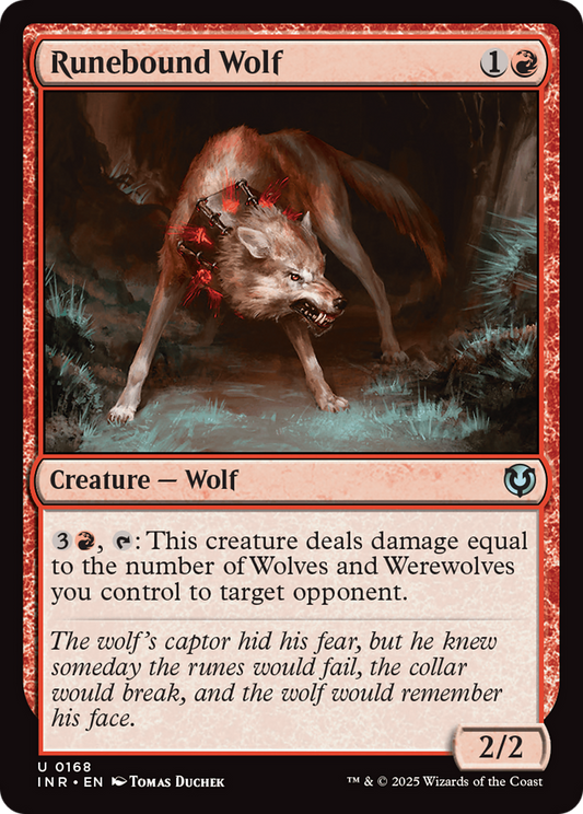 Runebound Wolf (-168) - Innistrad Remastered Foil - Premium MTG Single from Wizards of the Coast - Just $0.26! Shop now at Game Crave Tournament Store