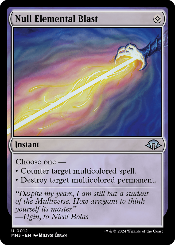 Null Elemental Blast (MH3-012) - Modern Horizons 3 - Premium MTG Single from Wizards of the Coast - Just $0.25! Shop now at Game Crave Tournament Store