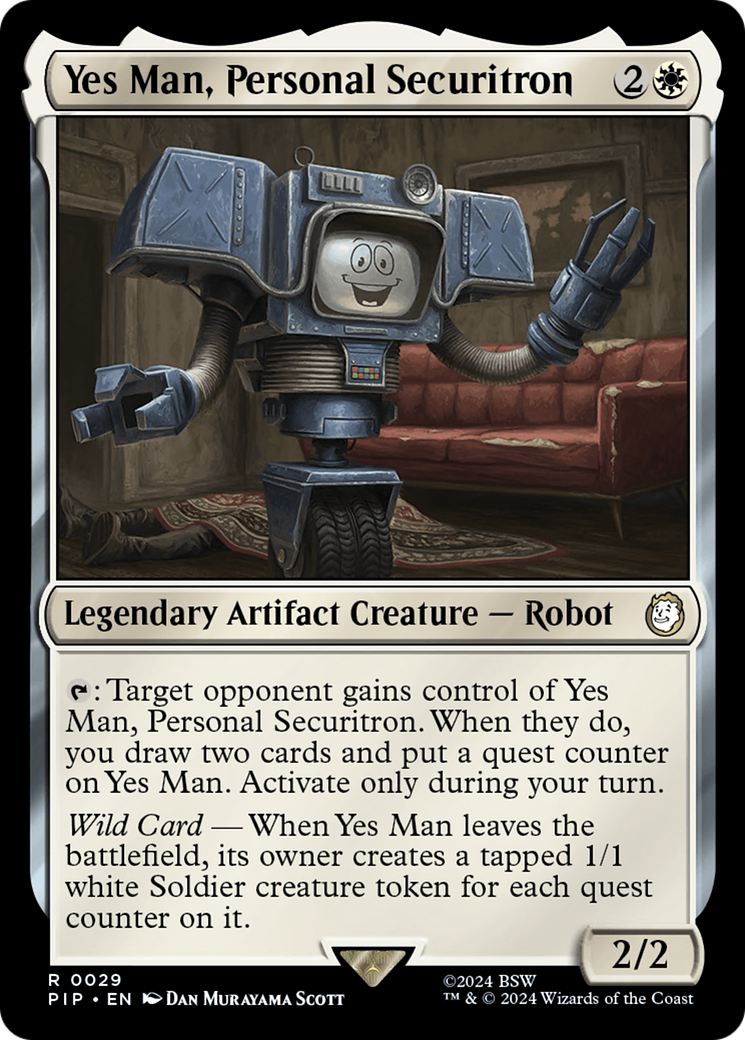Yes Man, Personal Securitron (PIP-029) - Fallout Foil - Premium MTG Single from Wizards of the Coast - Just $4.86! Shop now at Game Crave Tournament Store