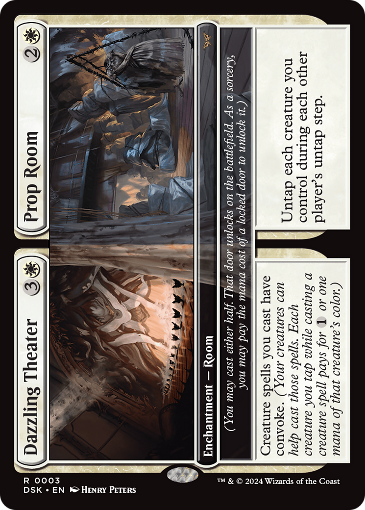 Dazzling Theater // Prop Room (DSK-003) - Duskmourn: House of Horror - Premium MTG Single from Wizards of the Coast - Just $1.95! Shop now at Game Crave Tournament Store