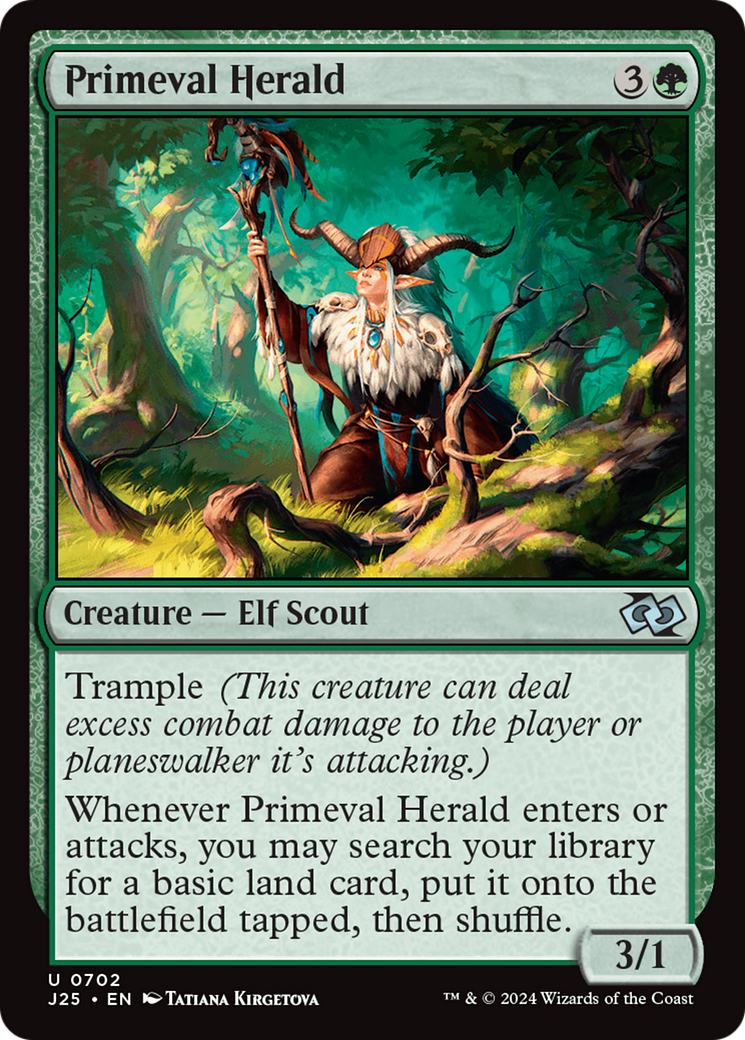 Primeval Herald (J25-702) - Foundations Jumpstart - Premium MTG Single from Wizards of the Coast - Just $0.30! Shop now at Game Crave Tournament Store