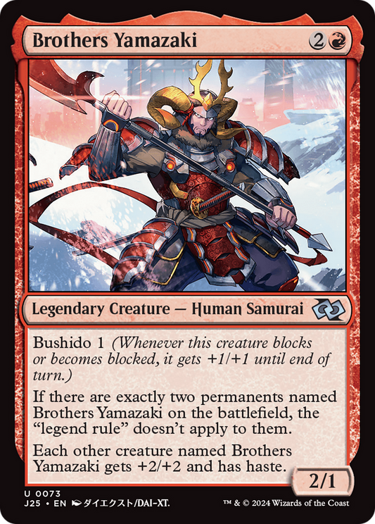 Brothers Yamazaki (J25-073) - Foundations Jumpstart - Premium MTG Single from Wizards of the Coast - Just $0.26! Shop now at Game Crave Tournament Store